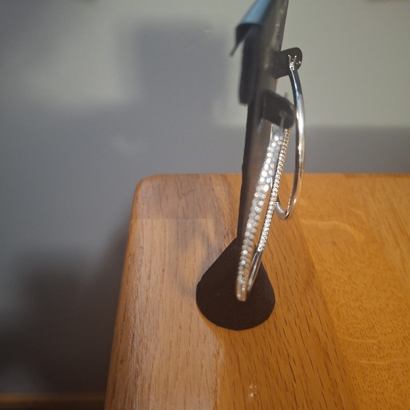 Givenchy Pavé Hoop Earrings & Bangle Bracelet - Picture 5 of 10